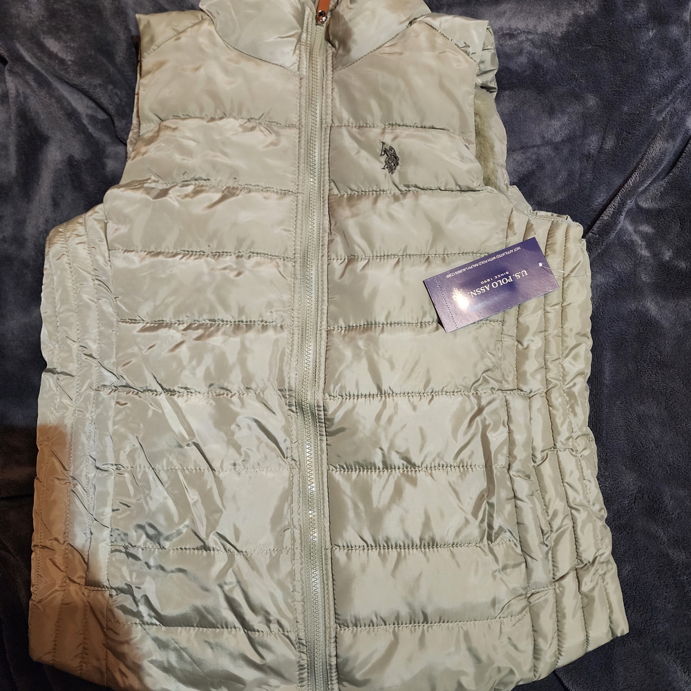 U.S. Polo Assn. Silver Puffer Vest